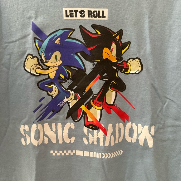 Sonic The Hedgehog: Blue Kids: T-Shirt - Picture 3 of 6